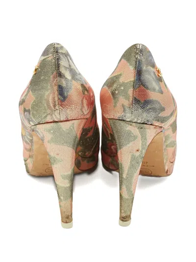 Pre-owned Chanel Platform Leather Pumps In Pink