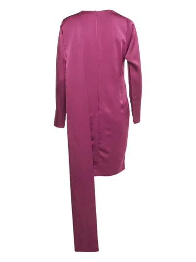 Pre-owned Hugo Boss Satin Dress In Pink