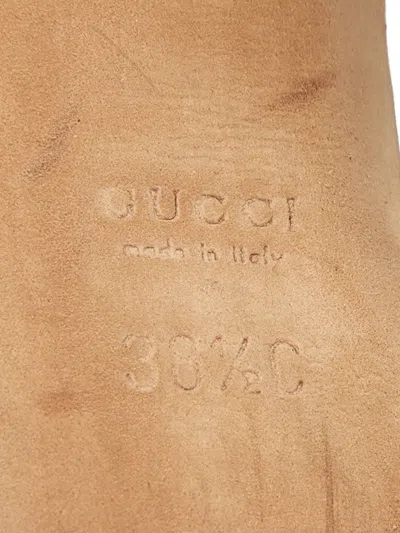 Pre-owned Gucci Hysteria Heart-motif Sandals In Brown