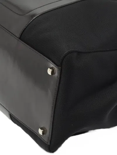 Pre-owned Ferragamo Leather-detailed Tote Bag In Black