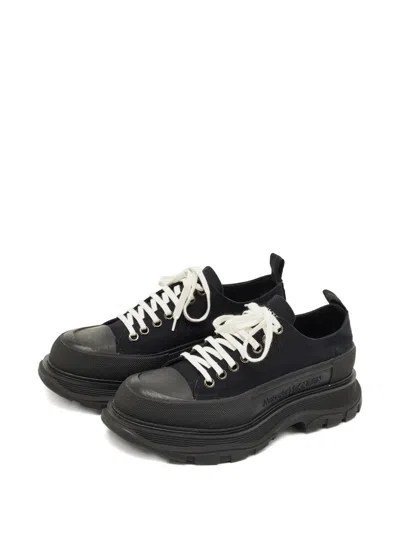 Pre-owned Alexander Mcqueen Slick Lace-up Sneakers In Black