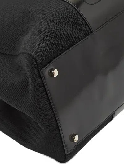 Pre-owned Ferragamo Leather-detailed Tote Bag In Black