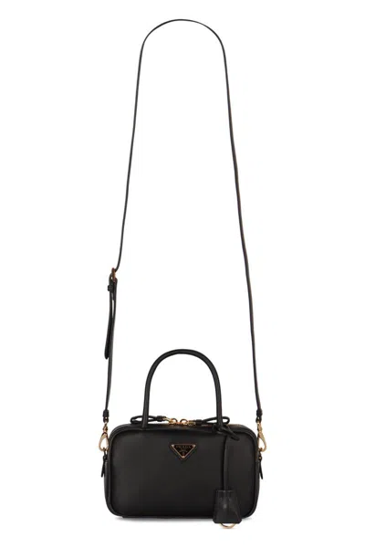 Prada Leather Handbag In Black