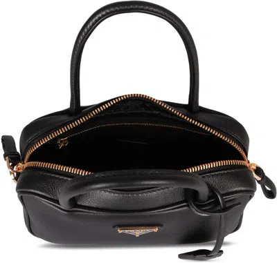 Prada Leather Handbag In Black