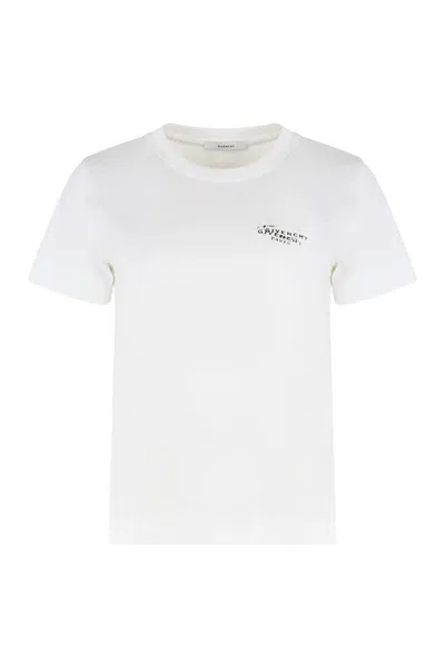 Givenchy Cotton T-shirt With Print In White