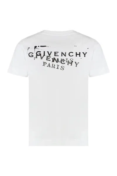 Givenchy Cotton T-shirt With Print In White