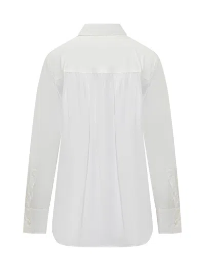 Pinko Cassata Shirt With Jewel Detail In White