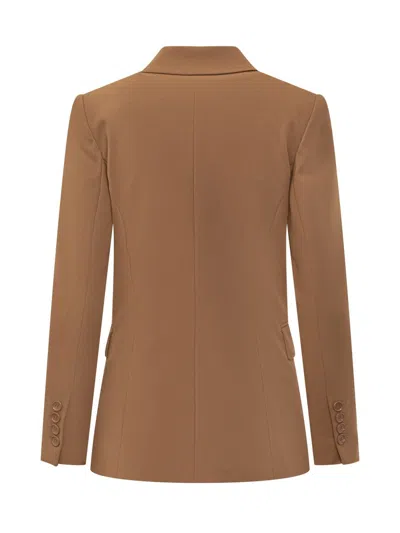 Pinko Single-breasted Tailored Blazer In Brown