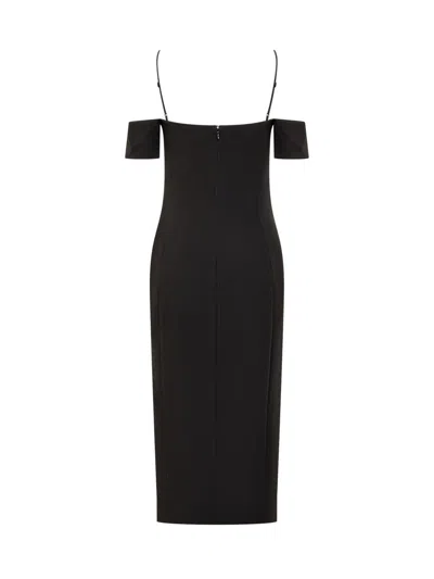 Pinko Black Dress With Thin Straps In Black