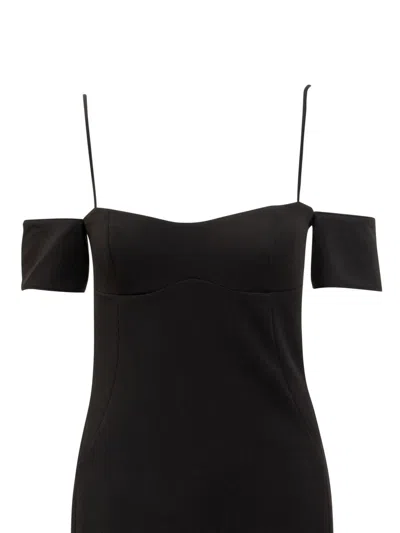 Pinko Black Dress With Thin Straps In Black