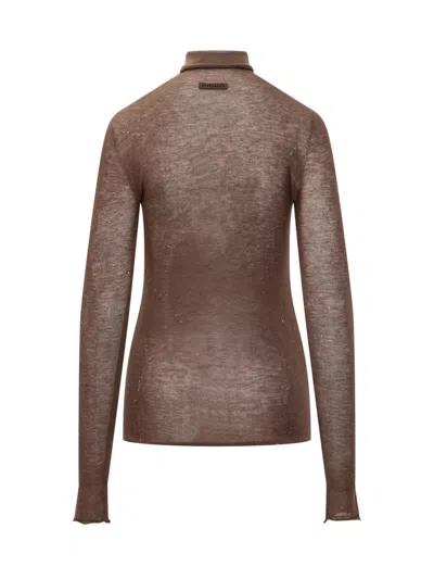 Pinko Sweater In Brown