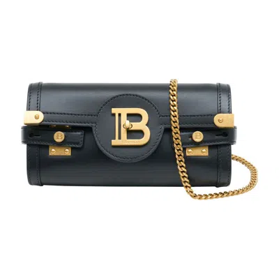 Balmain B-buzz 23 Shoulder Bag In Black