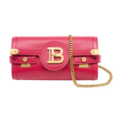 Balmain B-buzz 23 Shoulder Bag In Pink
