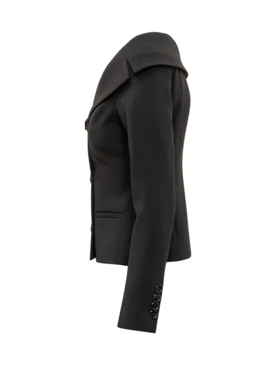 Pinko Antonina Blazer With Bardot Neckline In Black