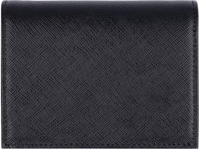 Prada Leather Wallet In Black