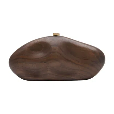 Cult Gaia The Caldera Clutch In Brown