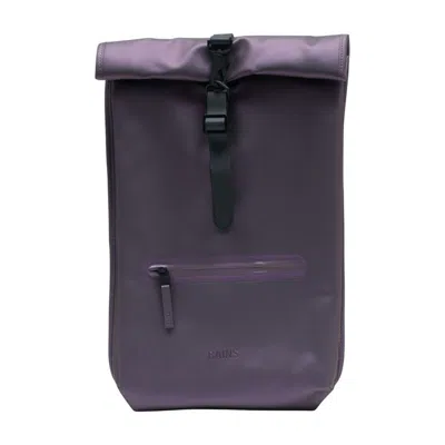 Rains Rolltop W3 Backpack In Purple