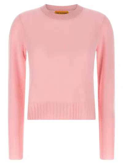 Guest In Residence 'shrunken Crew' Sweater In Pink