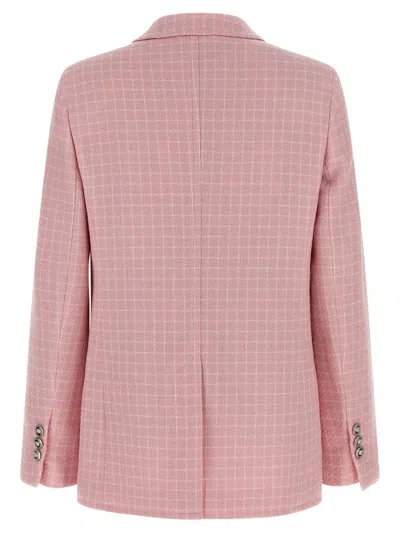 Versace Blazer Check Blazers Pink In Pink