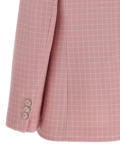 Versace Blazer Check Blazers Pink In Pink