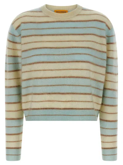 Guest In Residence Grizzly Stripe Crew Sweater In Multi