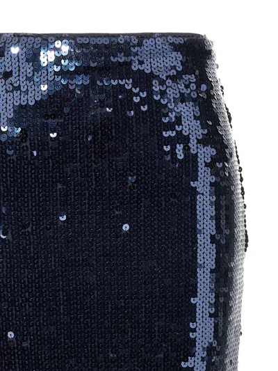 Rotate Birger Christensen Sequin Pencil Skirt In Blue