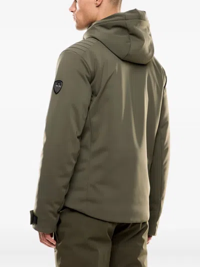 Ea7 Hooded Padded Jacket In Green