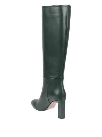 Aquazzura 85mm Sellier Leather Knee-high Boots In Multi