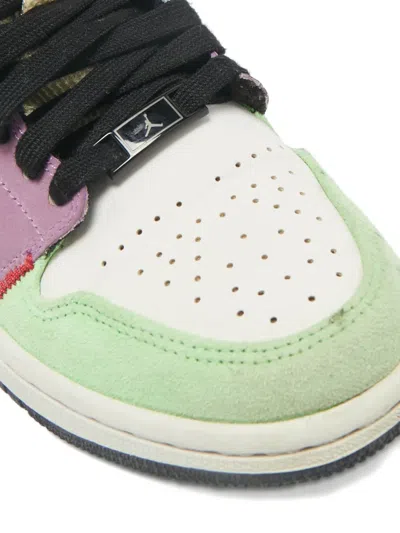 Pre-owned Jordan Air  1 Mid Se Leather Sneakers In White