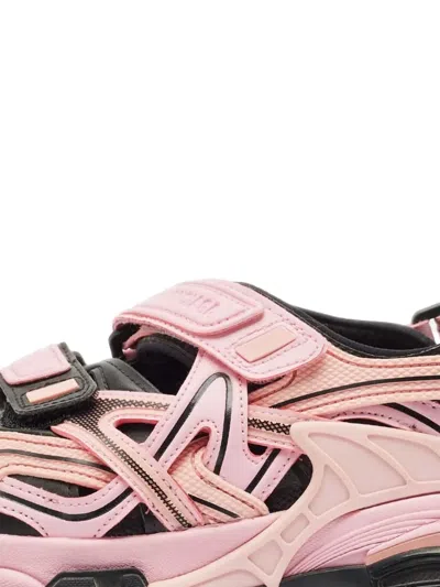 Pre-owned Balenciaga Touch-straps Track Sandals In Pink