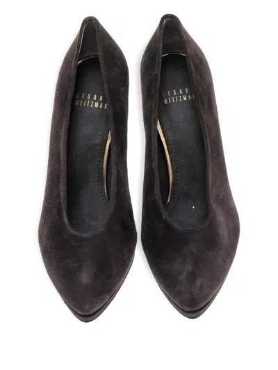 Pre-owned Stuart Weitzman 95mm Suede Pumps In Brown