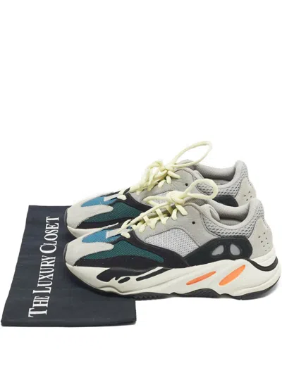 Pre-owned Adidas Originals Lace-up Fastening Sneakers In Gray