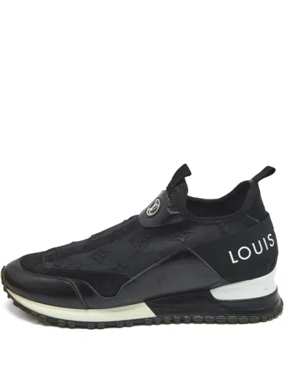 Pre-owned Louis Vuitton Slip-on Sneakers In Black