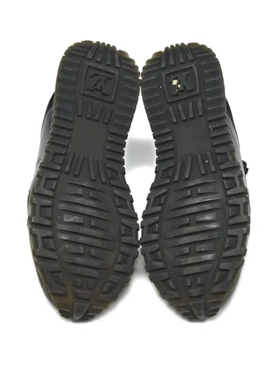 Pre-owned Louis Vuitton Slip-on Sneakers In Black