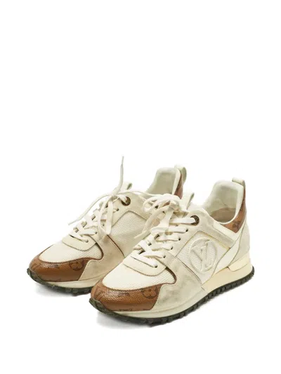 Pre-owned Louis Vuitton Monogram Sneakers In Neutral