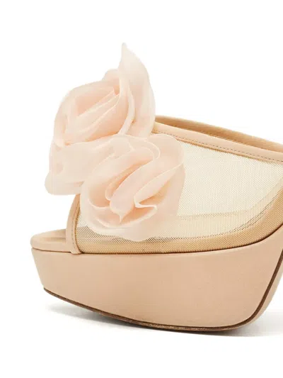 Pre-owned Charlotte Olympia 1149502 Beige In Neutral