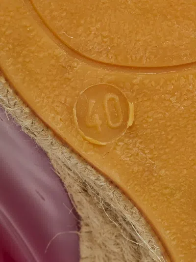 Pre-owned Valentino Garavani Bow-detailed Espadrilles In Purple