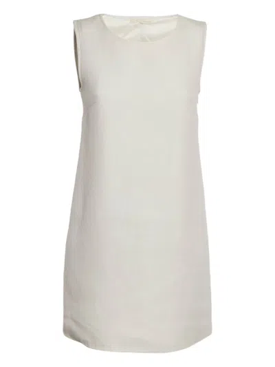 Pre-owned Maje Shift Mini Dress In Neutral