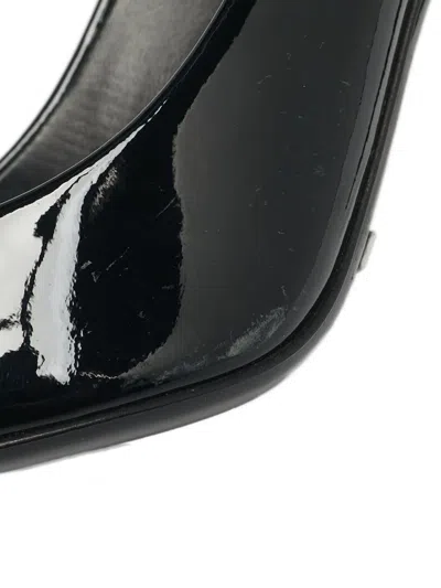 Pre-owned Burberry Bow-embellishment Pumps In Black