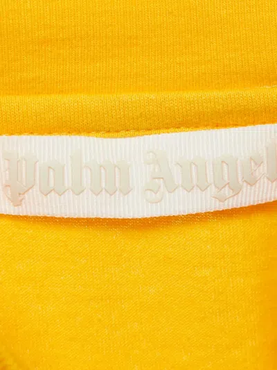 Pre-owned Palm Angels Round-neck T-shirt In Yellow