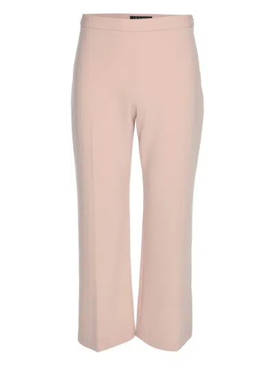 Pre-owned Theory Laleenka Pressed-crease Trousers In Pink