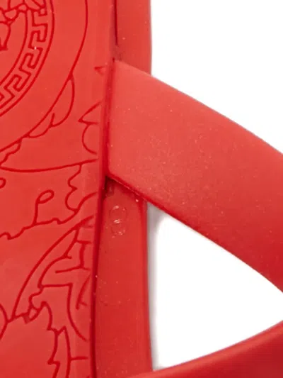 Pre-owned Versace Medusa-emblem Sandals In Red