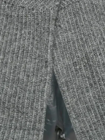 Pre-owned Theory Rib-knit Capelet Top In Gray