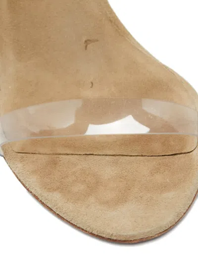 Pre-owned Adidas Originals 120mm Clear-heel Sandals In White