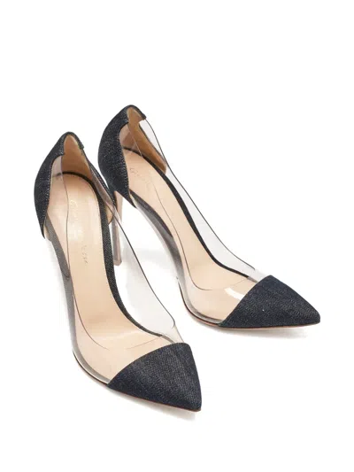 Pre-owned Gianvito Rossi 110mm Plexi Pumps In Blue