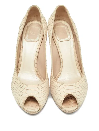 Pre-owned Dior 976323 Beige In Neutral