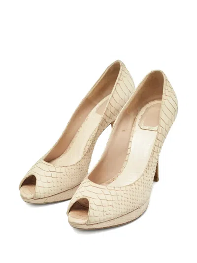Pre-owned Dior 976323 Beige In Neutral