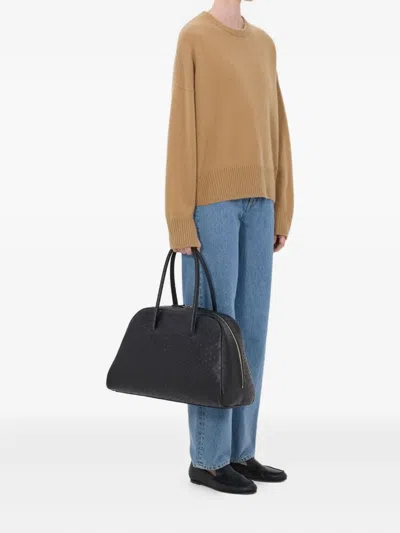 Loulou De Saison Anton Crew-neck Sweater In Brown