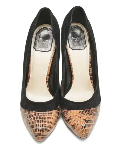 Pre-owned Dior 1129321 Multicolor In Brown