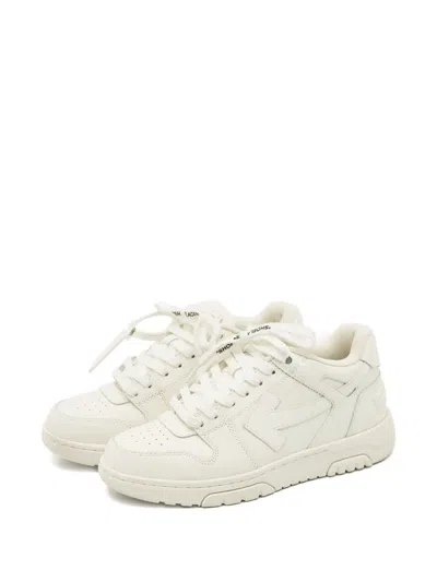 Pre-owned Off-white Out Of Office Leather Sneakers In White